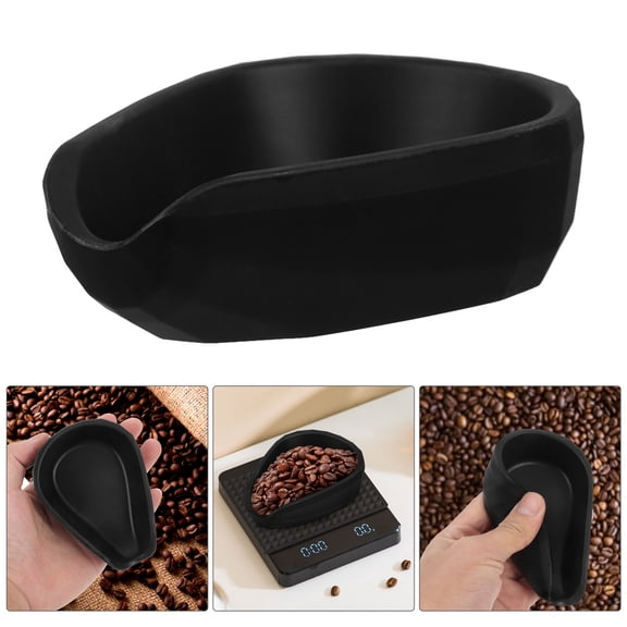 ULTNICE Portable Coffee Bean Dosing Tray Black for Kitchen Dining and Coffee Display