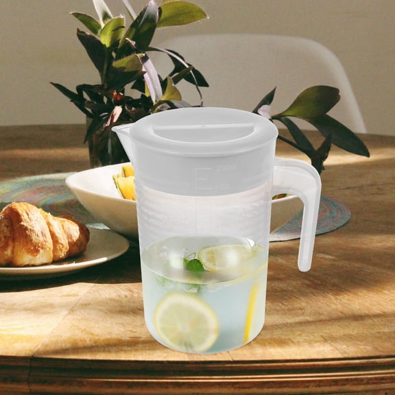 ULTNICE Cold Water Pot Tea Jug White PP 1Pack for Daily Use