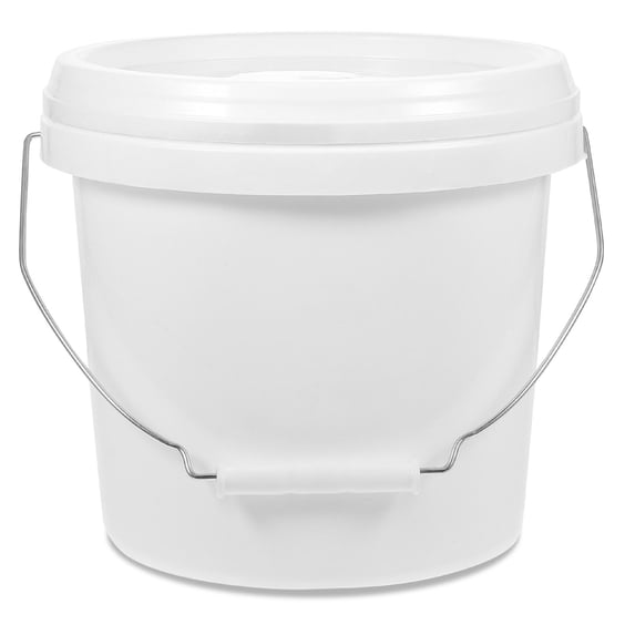 ULTNICE Outdoor Bucket With Lid Painting Bucket Abs White 1Pcs