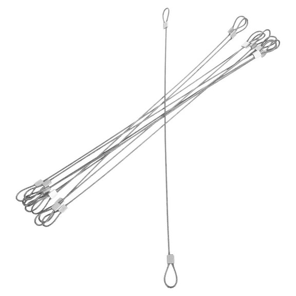 ULTNICE Crimping Loop Cable in Silver for Quick Fixing and Wear Resistance 10Pcs Stainless Steel Metal Cable