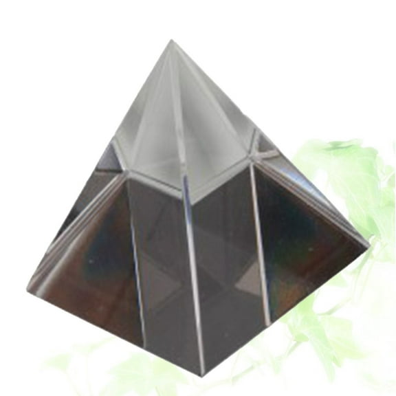 ULTNICE Prism Glass Pyramid Shape Optical Experiment Rainbow Creation 1Pcs 40mm