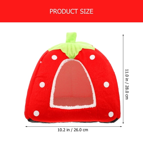 ULTNICE Hamster Hideout Red Cloth House Safe Comfortable Hideaway for Small Animals