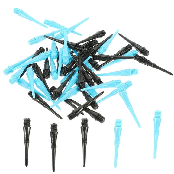ULTNICE Durable Nylon Replacement Points for Sports 50pcs Assorted Color Soft Tip Dart Points