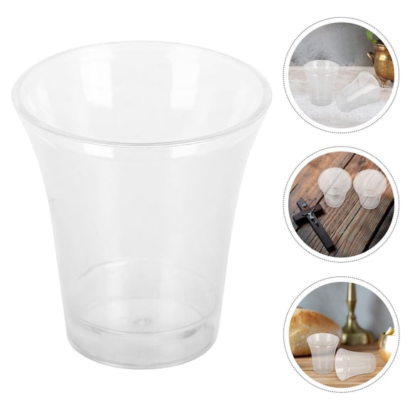 ULTNICE FRCOLOR 200pcs Clear Plastic Communion Cups for Holy Eucharist Baptismal and Church Services Disposable Sacrament Supplies