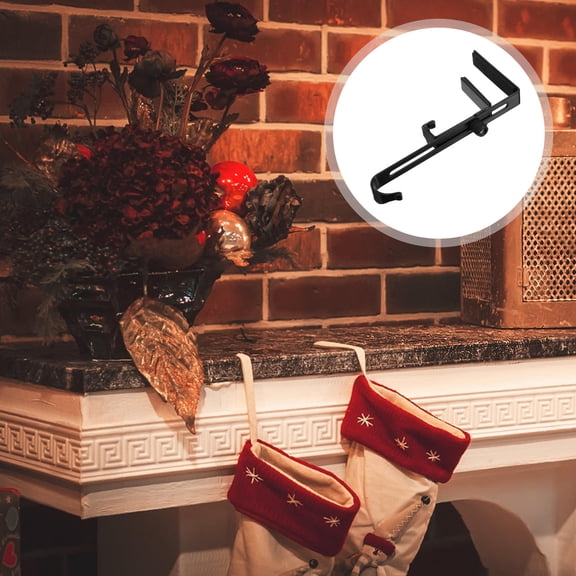ULTNICE Farmhouse Stocking Hangers Christmas Stocking Hanger Black 1Pcs For Families
