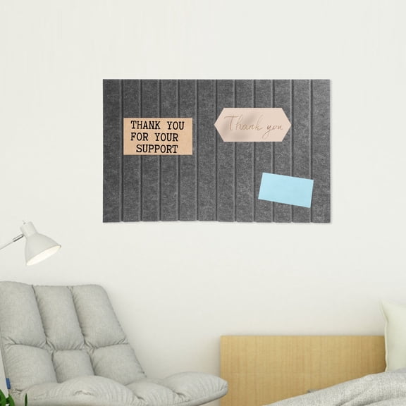 ULTNICE Multifunctional Grey Felt Message Board for Office Display and Photo Decoration