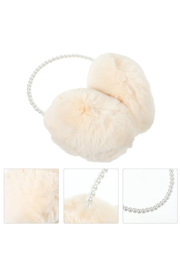 Furry Ear Muffs Earmuff Faux Rabbit Fur 1Set Warmth Protection Cold Weather