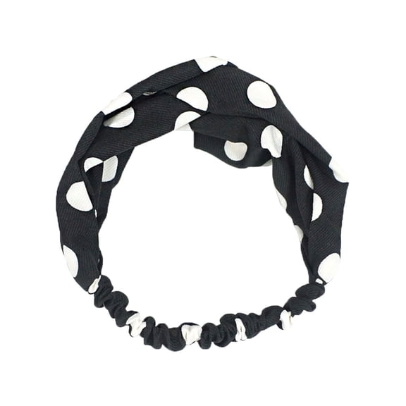 ULTNICE Girls Headbands 3Pcs in Black Yellow Flesh Pink with Cross Knot Chic Style Cloth Material for Personal Party