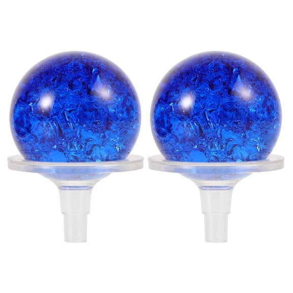 ULTNICE cate Glass Balls Blue Ice Cracked Design for Home Decor 1Set