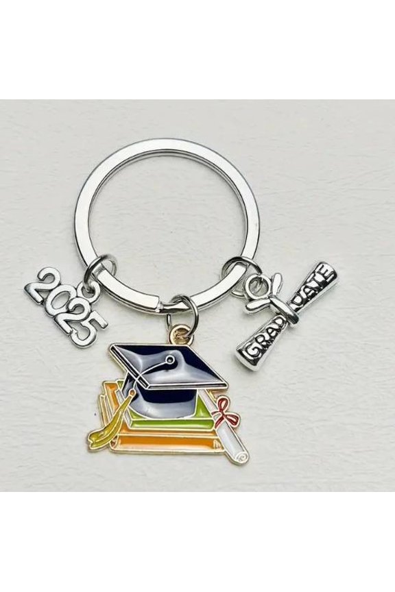 Graduation Season Keyring Graduation Cap Keychain Zinc Alloy 1Pcs Keepsake For Graduates