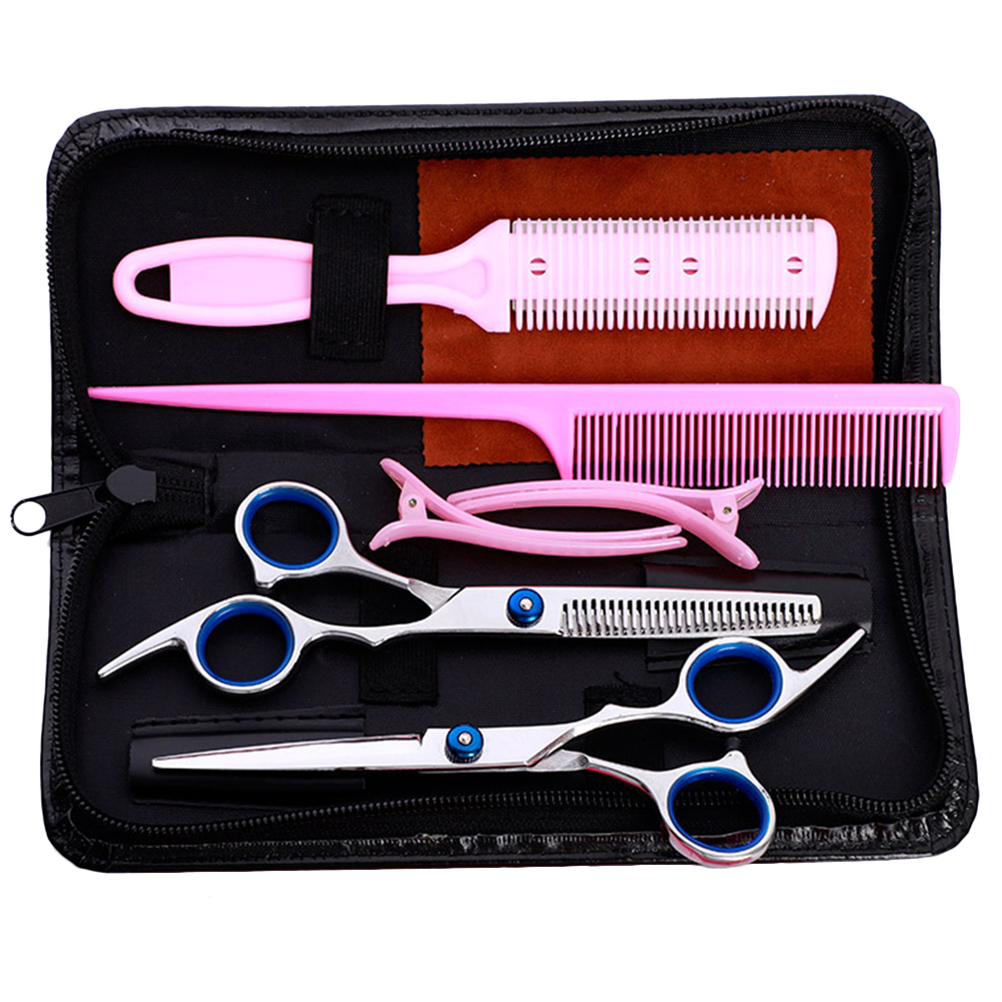 ULTNICE Hairdressing Set Hair Scissors Kit Professional Haircutting Set for Salon and Barber Shop (Assorted Color)