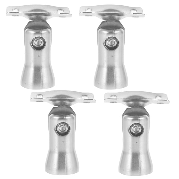 ULTNICE 4Pcs Stair Glass Railing Bracket Sturdy Stainless Steel Handrail Holder for Home Installation