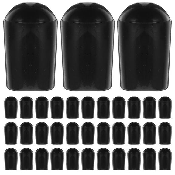 ULTNICE 200 Pcs Hanger Connection Hook Black PVC Wear Resistance for Storage