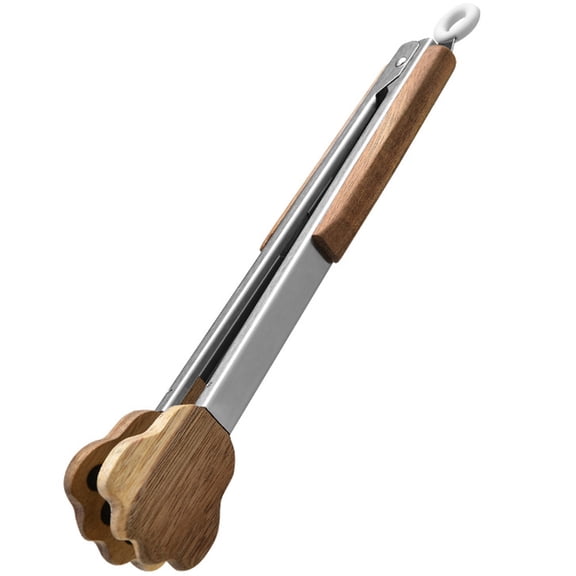 ULTNICE Multi-purpose Kitchen Tongs BBQ Tong Light Brown Heat Insulation 1 Pcs