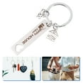 thumbnail image 1 of ULTNICE House Key Ring Stainless Keychain Silver 1Pcs Welcome Back Home present, 1 of 8