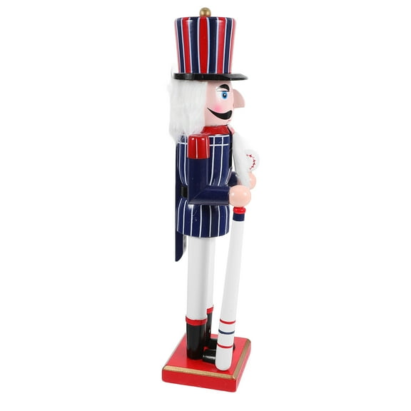 ULTNICE Ice Hockey Nutcracker Wooden Decoration for Party Ornaments 1Pack