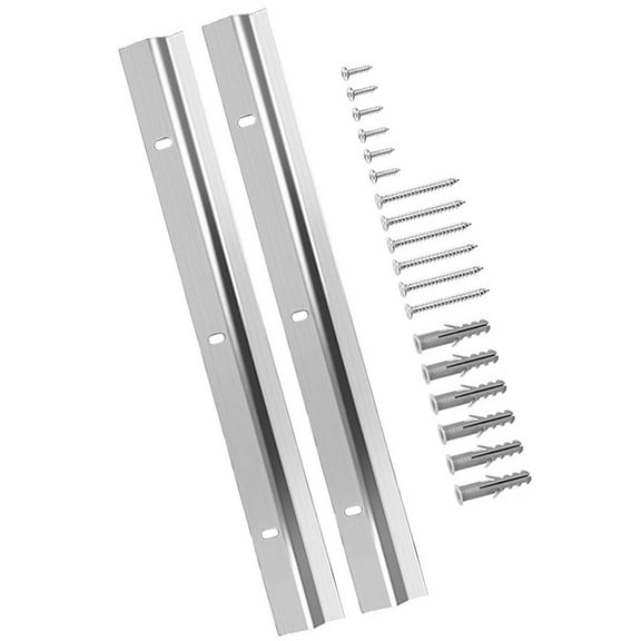 ULTNICE Wall Decorations French Cleat Hanger Silver Iron 1 Set