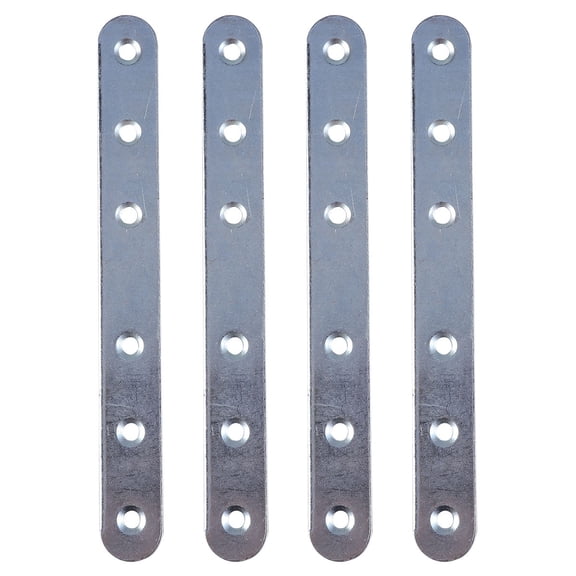 ULTNICE 4Pcs Rust Resistant Stainless Steel Steel Brace Plated Silver Metal Bracket for Fix Use Durable and Easy