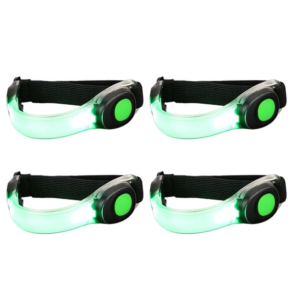 ULTNICE  LED Night Running Light, Green, Visible to Motorists and Cyclists 4Pcs
