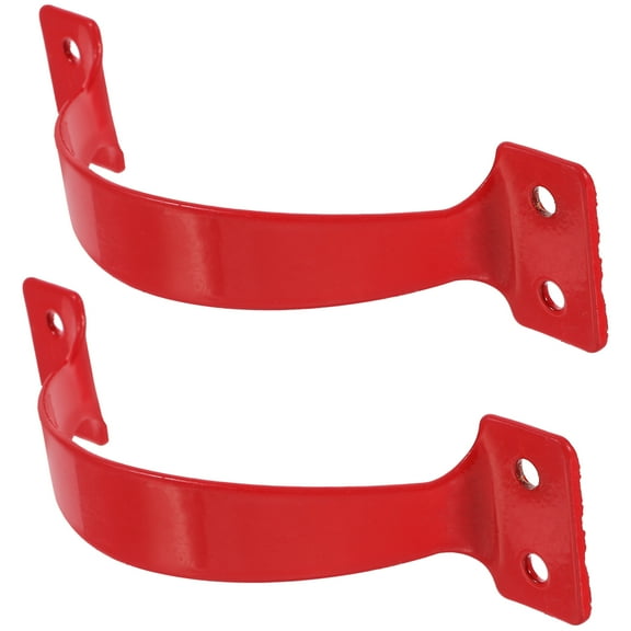 ULTNICE 2Pcs Red Ladder Pull Handles Replacement with Stainless Steel Bar for Step and Playground Ladders