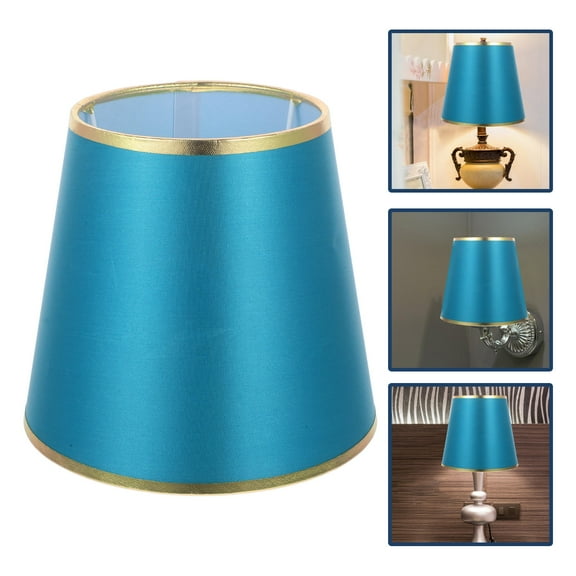 ULTNICE Lamp Shade Suitable Size Lampshade Bedside Small 22X22X17.5CM Dark Green Fabric