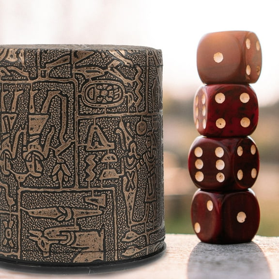 ULTNICE Leather Dice Cups for Storage Compact and Lightweight with Smooth Wear Resistant Material 2Pcs