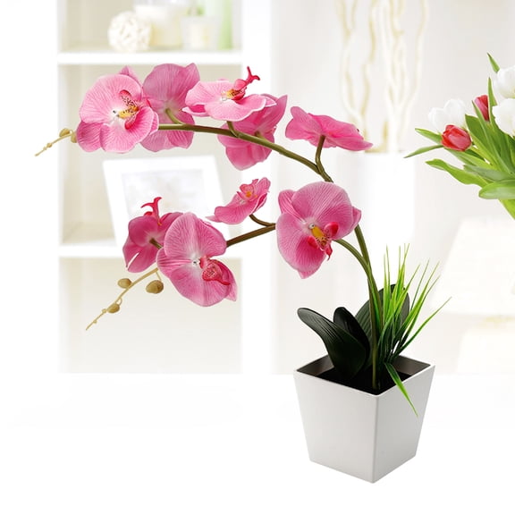 ULTNICE Led Orchid Lights Simulation Flower Decorative Night Lamp Illumination Pink Plastic 1Set for Weddings