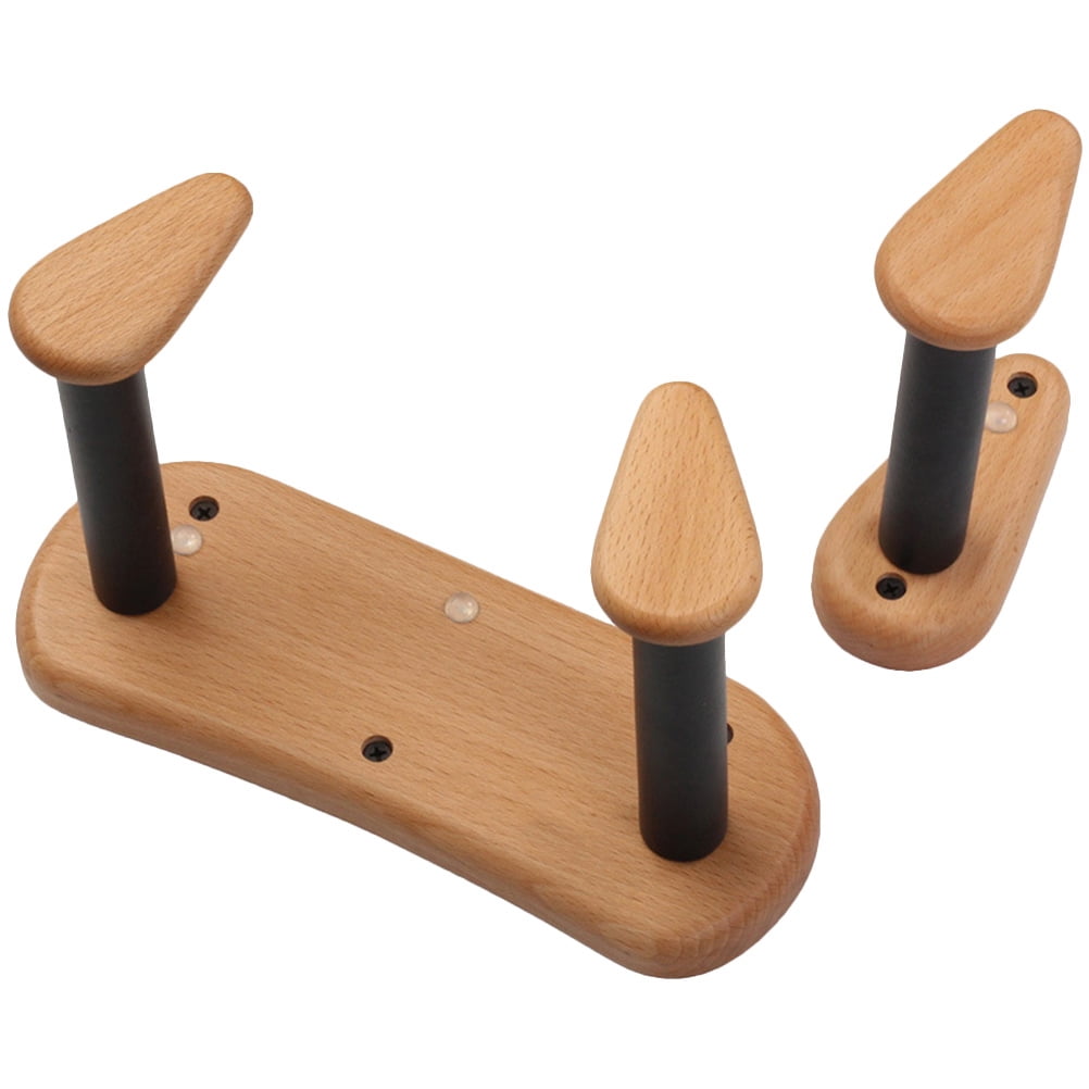 ULTNICE Solid Wood Guitar Wall Mount Light Brown Split Design for Acoustic Classical Guitars and Ukuleles