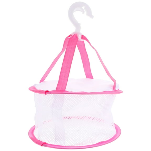ULTNICE Compact Pink Makeup Brush Drying Net for Hair Coloring and Cosmetic Tools