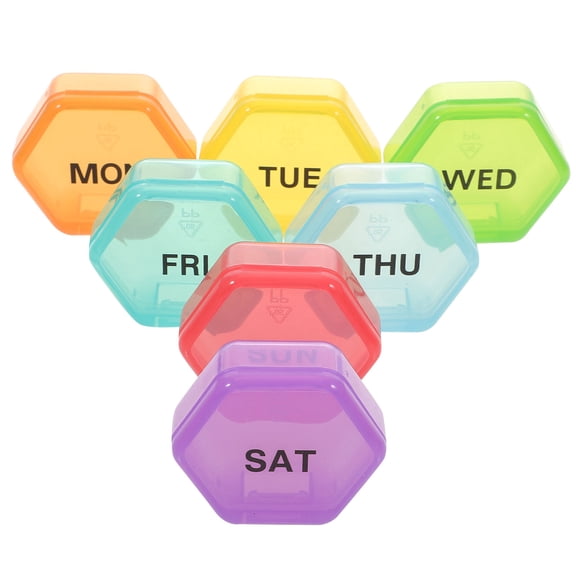 ULTNICE Mini Pill Box Monthly Pill Organizer Leakproof Case For Portable Medicine Dispenser