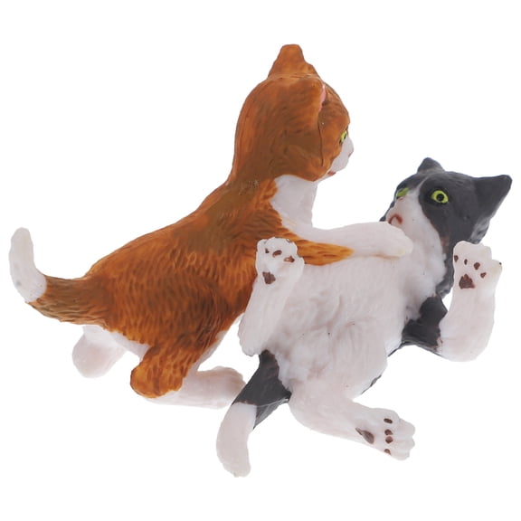ULTNICE Miniature Cats Cat Figurine Plastic Multi 1Pcs
