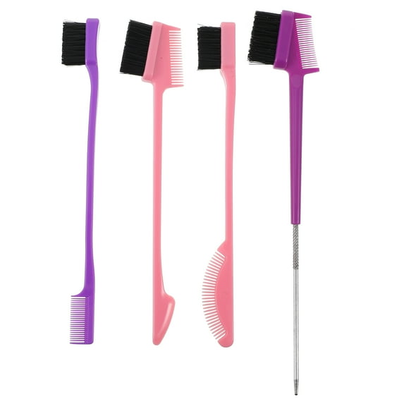 ULTNICE Multipurpose Dual Heads Eyebrow Eyelash Comb Grooming Tools with Nylon ABS Material Assorted Pieces