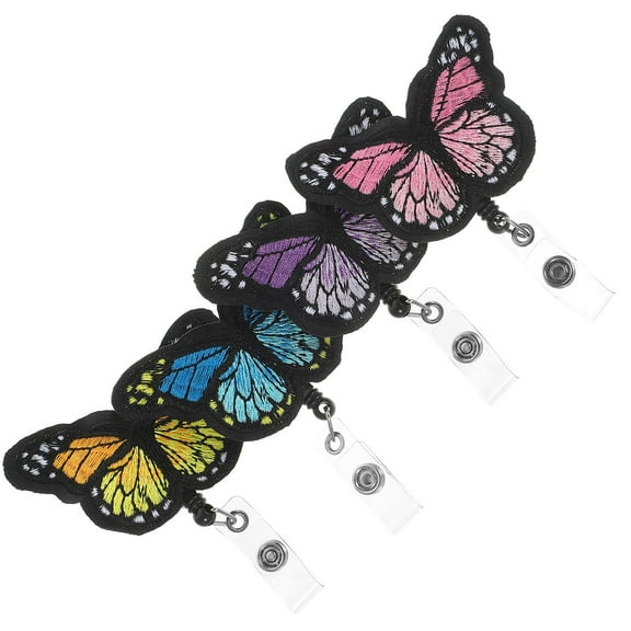 ULTNICE Nurse Badge Holder Plastic ID Badge Holders Purple For Student Use