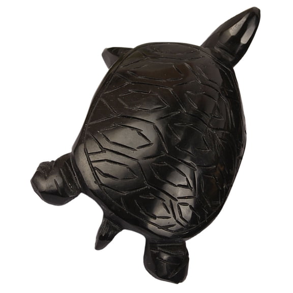 ULTNICE Obsidian Turtle Sculpture Elegant Animal Figurine For Home Decor Craftsmanship Present For Family And Friends