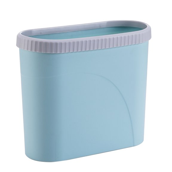 ULTNICE Blue Rubbish Organizer with Lid Non Slip and Impact Resistant for Household