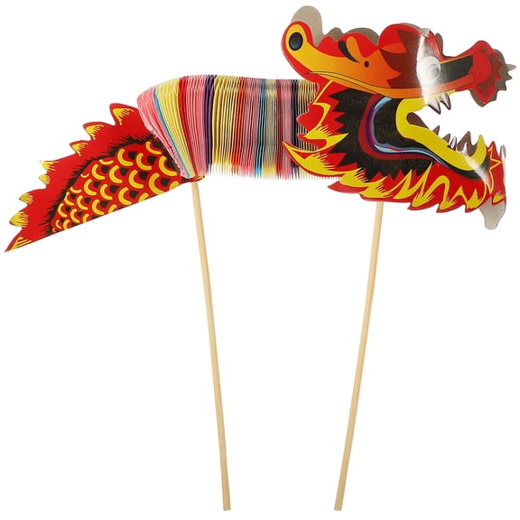ULTNICE Paper Dragon Decor with Traditional Chinese New Year Elements for Decoration Multi Color