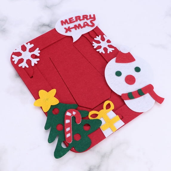 ULTNICE Paper Photo Frames Decorative Photo Frame Nonwoven Christmas Style for Home Decor 1Pack