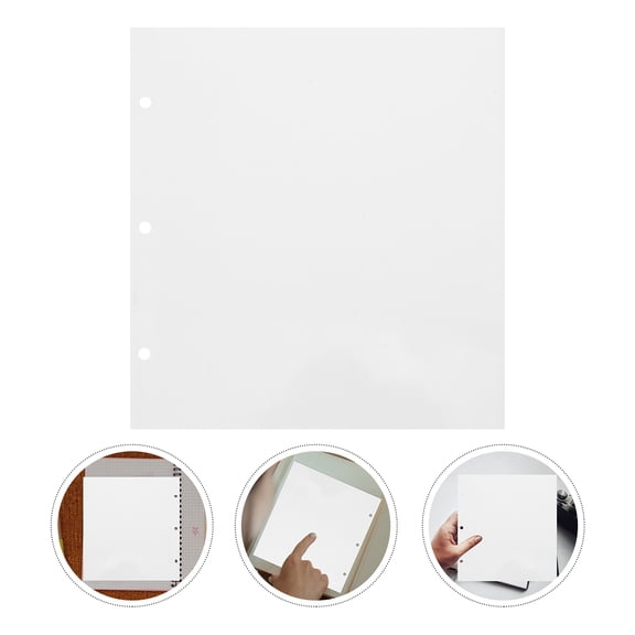 ULTNICE Photo Album Refill Sheets Transparent 10Pcs 9.1x8.3x0.04In