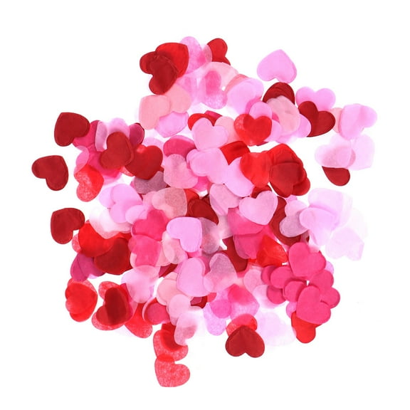 ULTNICE Pink Heart Shaped confetti for Wedding Party Decoration Supplies Made of Paper 2 5cm
