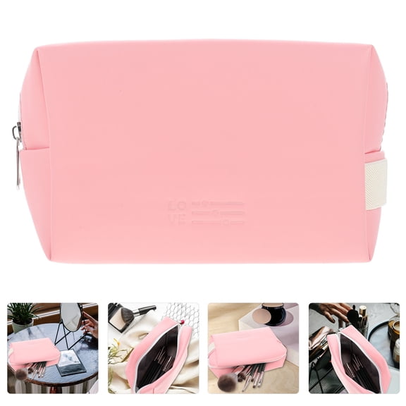ULTNICE Portable Coin Storage Bag Zipper Pouch Bags Polyester Pink 1Set for Women