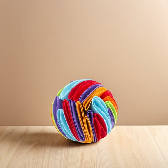 ULTNICE Pet Sniffing Ball Multi-Colored Felt Material for Pet Molar Teeth Grinding