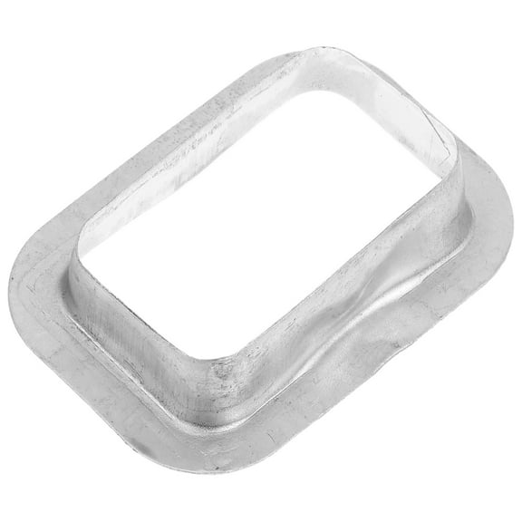 ULTNICE Rain Gutter Replacement Outlet Part Silver Rectangular Wear-Resistant Properties 1Set