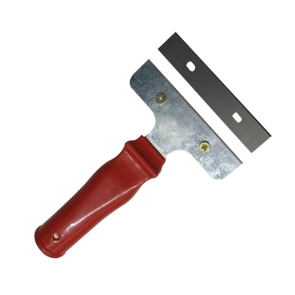 ULTNICE Removal Tool Beautiful Seam Construction Tool Stainless Steel Decoration Scraping Putty Cleaning (Red)