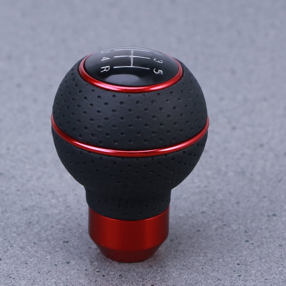 ULTNICE Replacement Gear Knob Aluminum Alloy Red Manual Gear Car Owners 1Pcs
