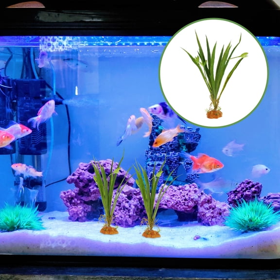 ULTNICE Reptile Plants Background Realistic Simulation Natural Looking Plant Leaf 1 Set Green Plastic