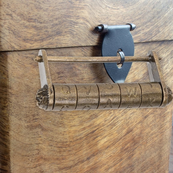 ULTNICE Retro Style Lock Code Lock Zinc Alloy Coffee for Collectors 1Pack