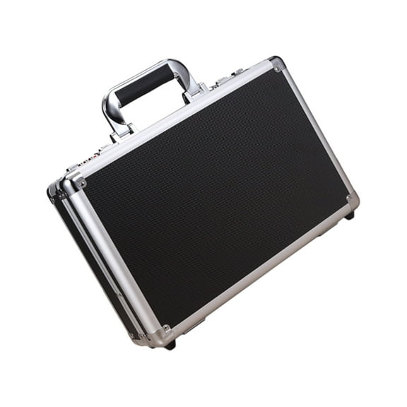 ULTNICE Saving Money Box Small Tool Box Aluminium Alloy Silver Handheld Suitcase Design 1Pack