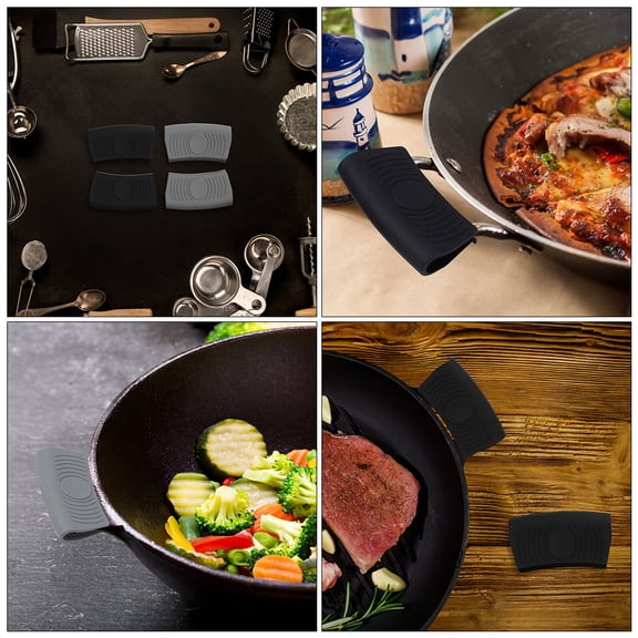 ULTNICE Silicone Oven Mitts 8Pcs Heat Resistant and Insulation for Home Users Cooking