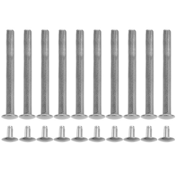 ULTNICE Folding Hand Fan Shaft Rivets Repair Kits Silver 10 Sets 30mm
