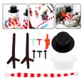 thumbnail image 1 of ULTNICE Snowman Decoration Kit Mini Snowman Making Kit Cloth Christmas Theme Crafting 1 Set, 1 of 8